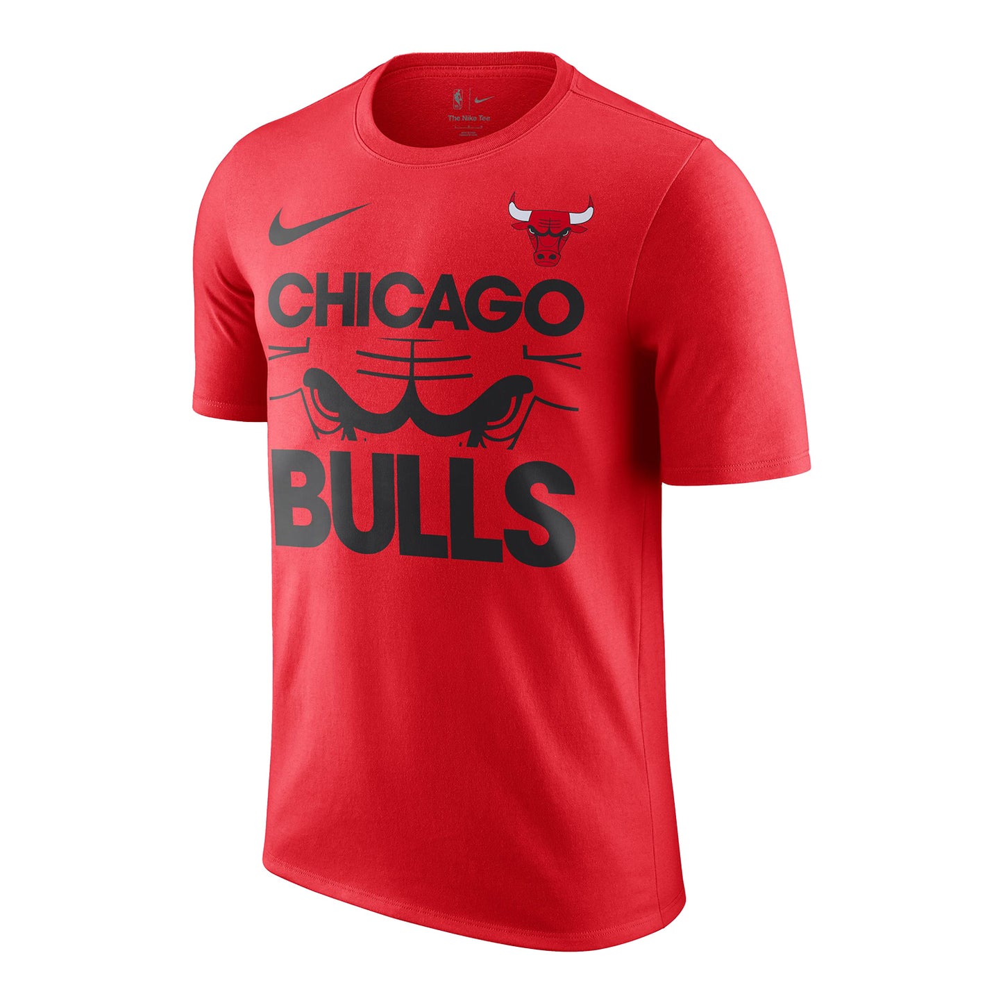 Chicago Bulls Nike Club Courtside T-Shirt - Front Side