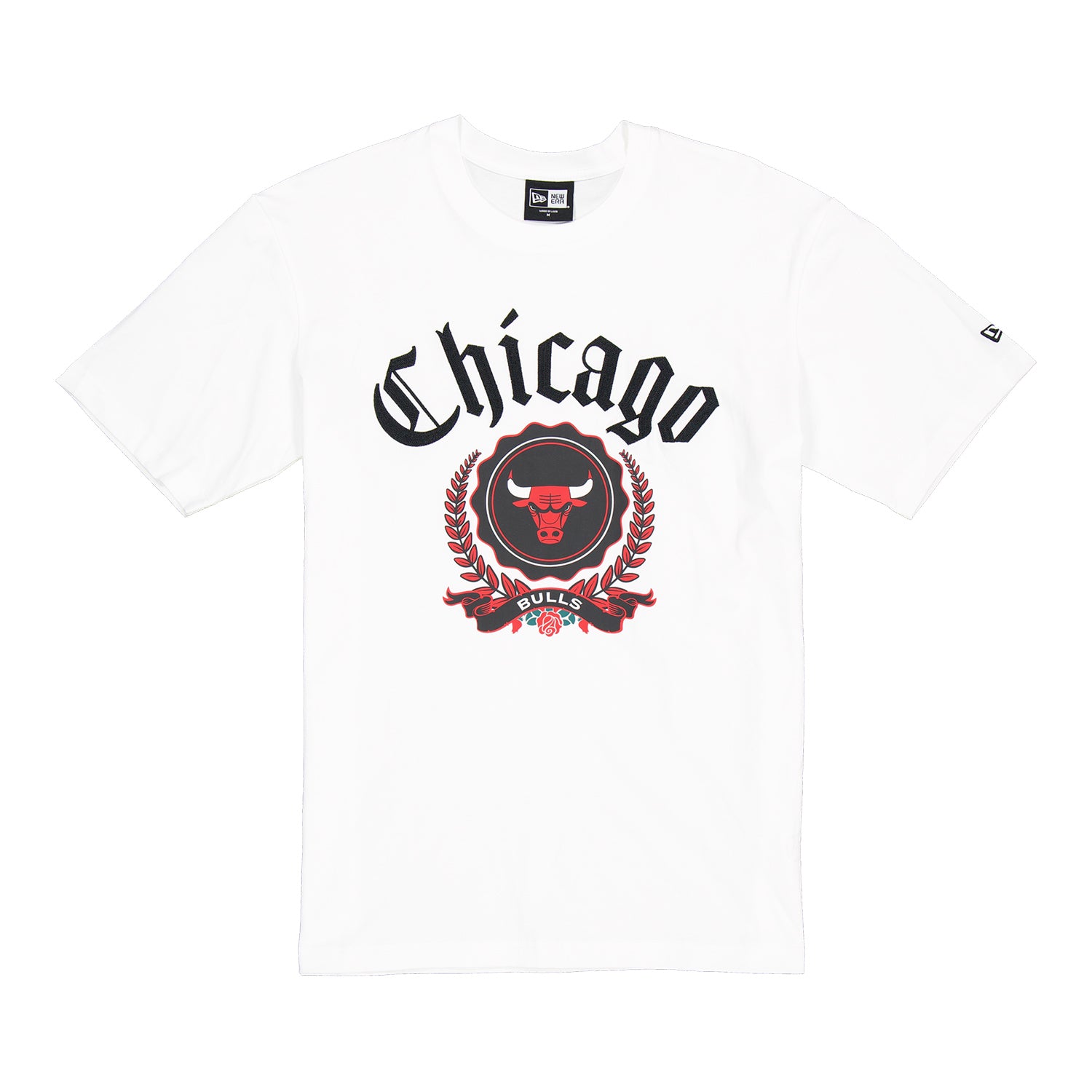 Chicago Bulls New Era Varsity Laurel T-Shirt - Front View