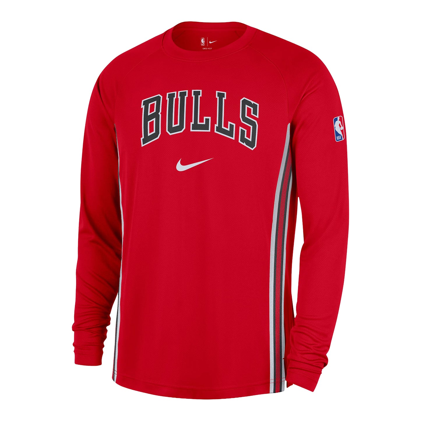 Chicago Bulls Nike Pre-Game Shooting Shirt in Red - Front View