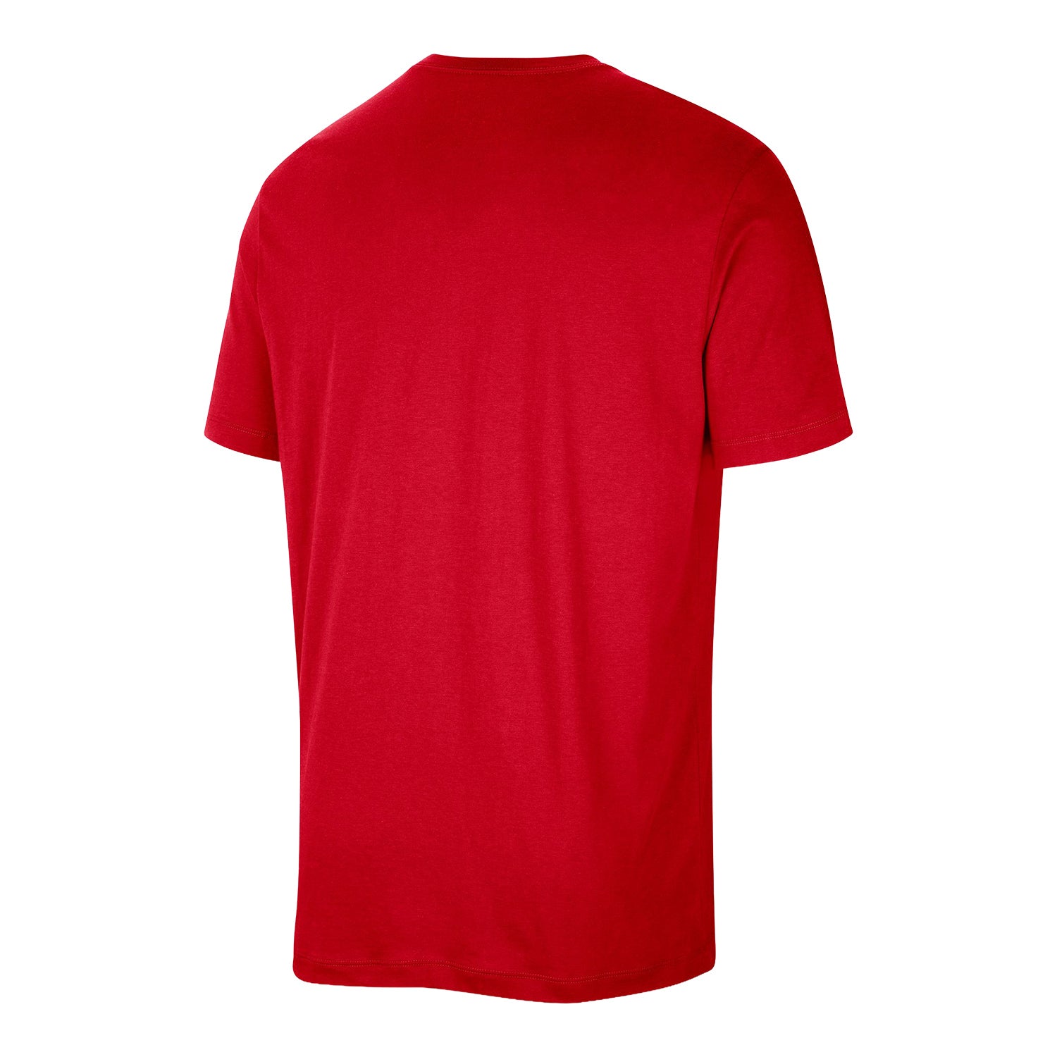 Chicago Bulls Nike Authentic Practice T-Shirt in Red - Back View
