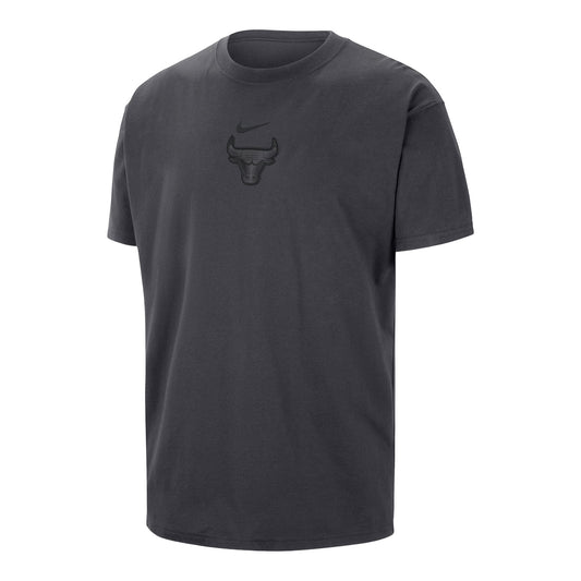 Chicago Bulls Nike Premium Tonal T-Shirt in Black - Front View
