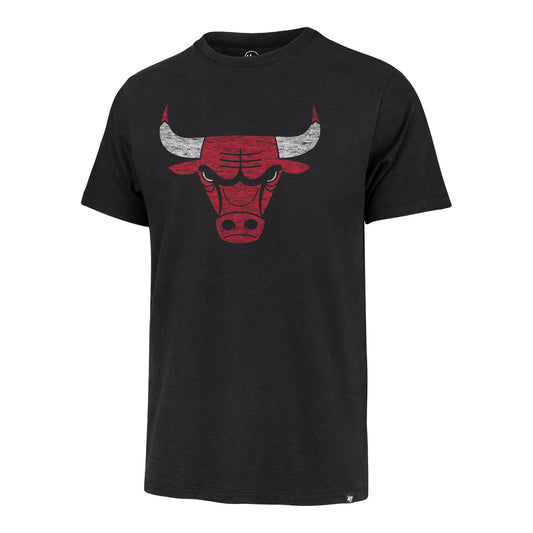 Chicago Bulls 47 Brand Black Franklin T-Shirt in Black - Front View