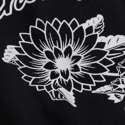 Chicago Bulls Mitchell & Ness Morning Haze Long-Sleeve T-Shirt in Black - Artwork View