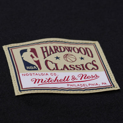 Chicago Bulls Mitchell & Ness Morning Haze Long-Sleeve T-Shirt in Black - Tag View