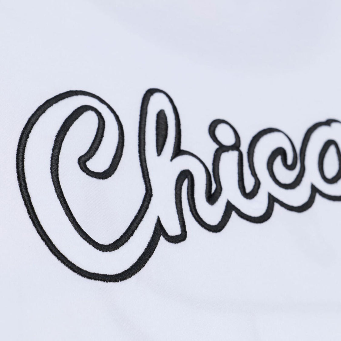Chicago Bulls Mitchell & Ness Arctic White T-Shirt in White - Back Detail View