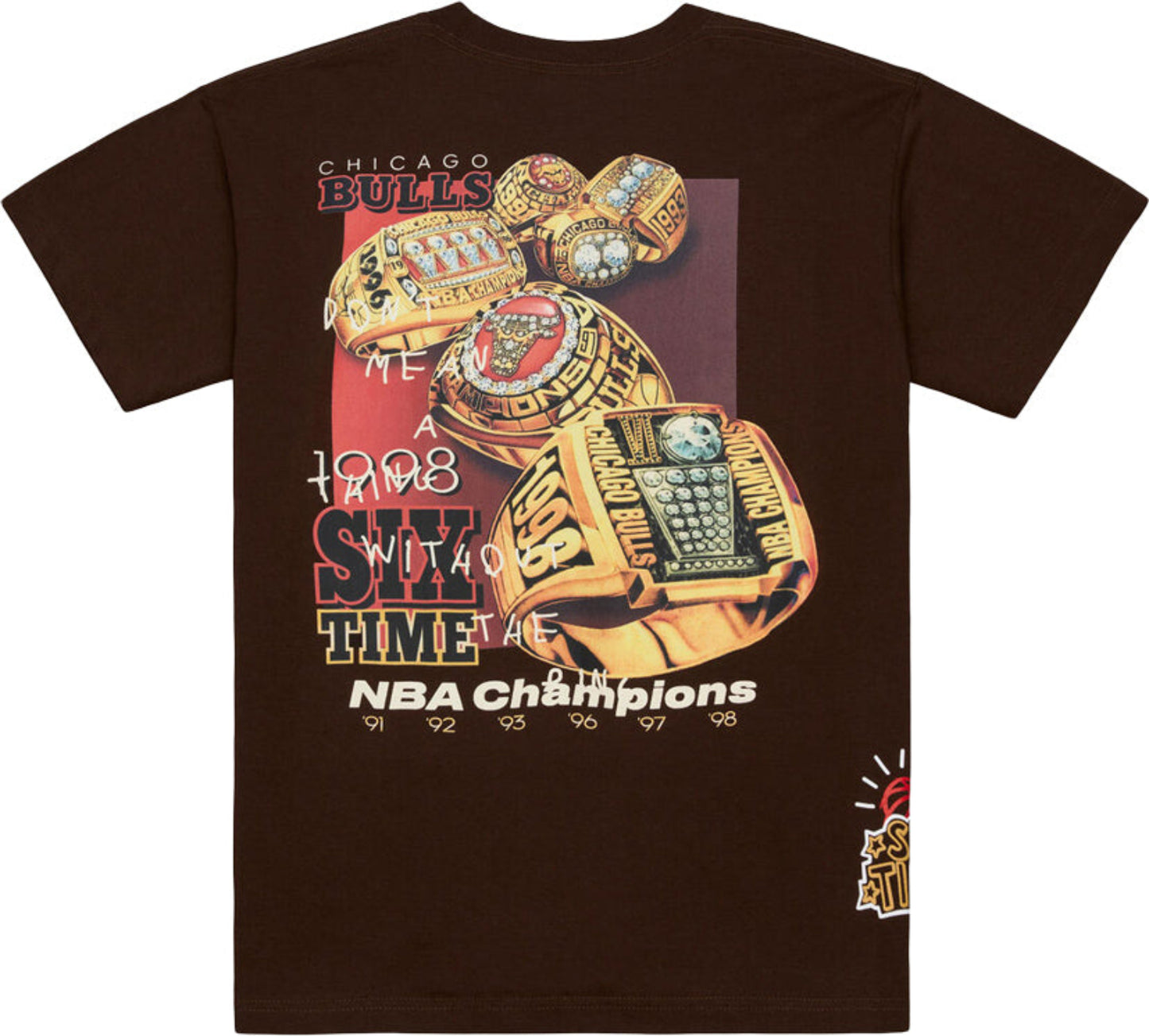 Chicago Bulls Mitchell & Ness Dennis Rodman Don't Mean A Thing Heritage T-Shirt - Back View