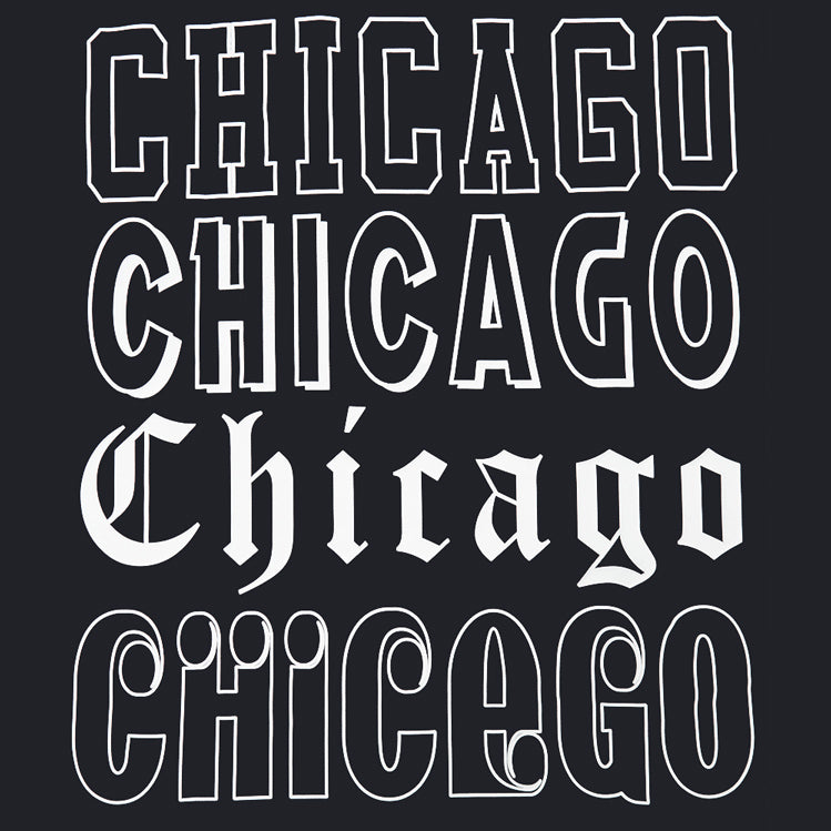 Chicago Bulls Pro Standard Billboard T-Shirt in black - back detail view