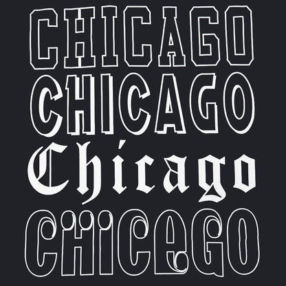 Chicago Bulls Pro Standard Billboard T-Shirt in black - back detail view
