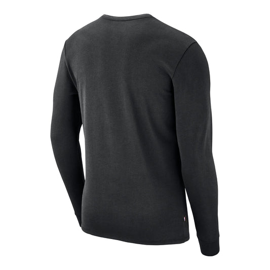Chicago Bulls Nike 2026 Long Sleeve Practice T-Shirt in Black - Front view