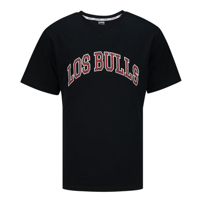 Chicago Bulls 1966 Los Bulls 2026-27 T-Shirt in Black - Front View