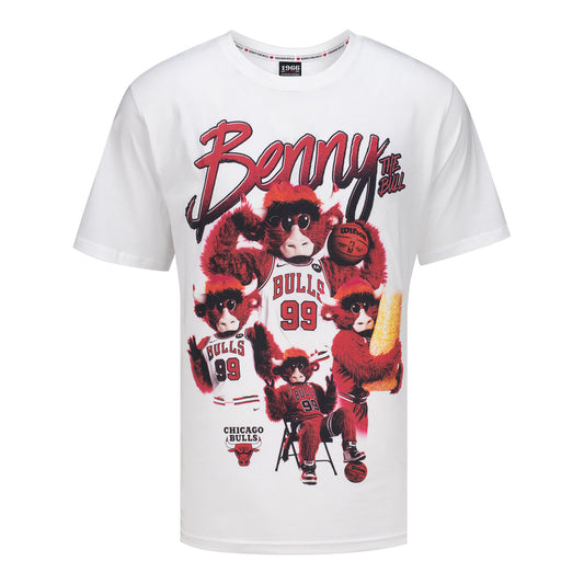 Chicago Bulls 1966 Benny Photo T-Shirt in White - Front view