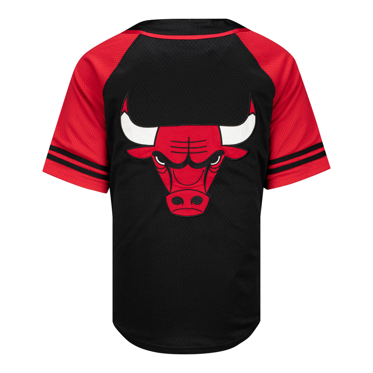 Chicago Bulls 1966 Statement Baseball Jersey in Red and Black - Back view