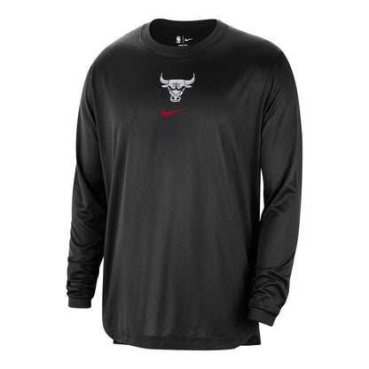 2023-24 CHICAGO BULLS CITY EDITION PREGAME LONG SLEEVE T-SHIRT - front view