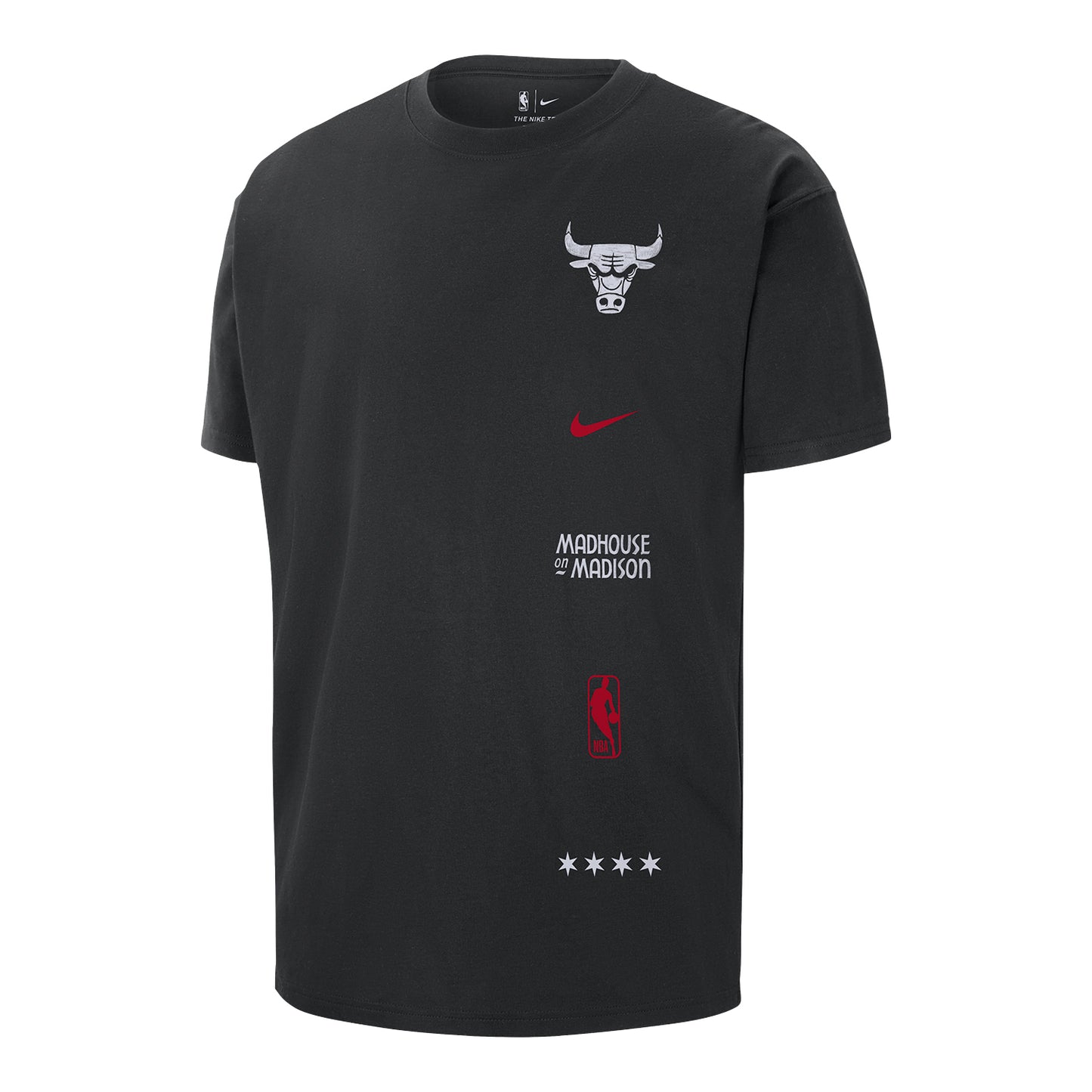 2023-24 CHICAGO BULLS CITY EDITION MAX 90 LOGO T-SHIRT - front view