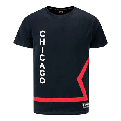 Chicago Bulls 1966 City Edition T-Shirt in black - front view