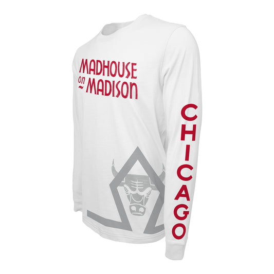 2023-24 CHICAGO BULLS CITY EDITION SCOREBOARD LONG SLEEVE T-SHIRT - front view