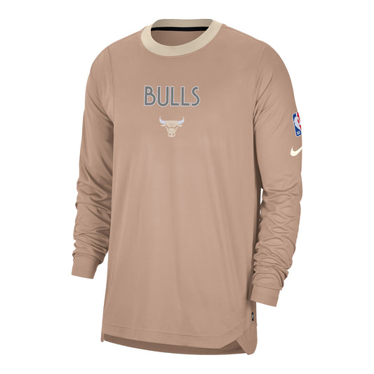 2024-25 Chicago Bulls City Edition Nike Long Sleeve Pregame Shirt