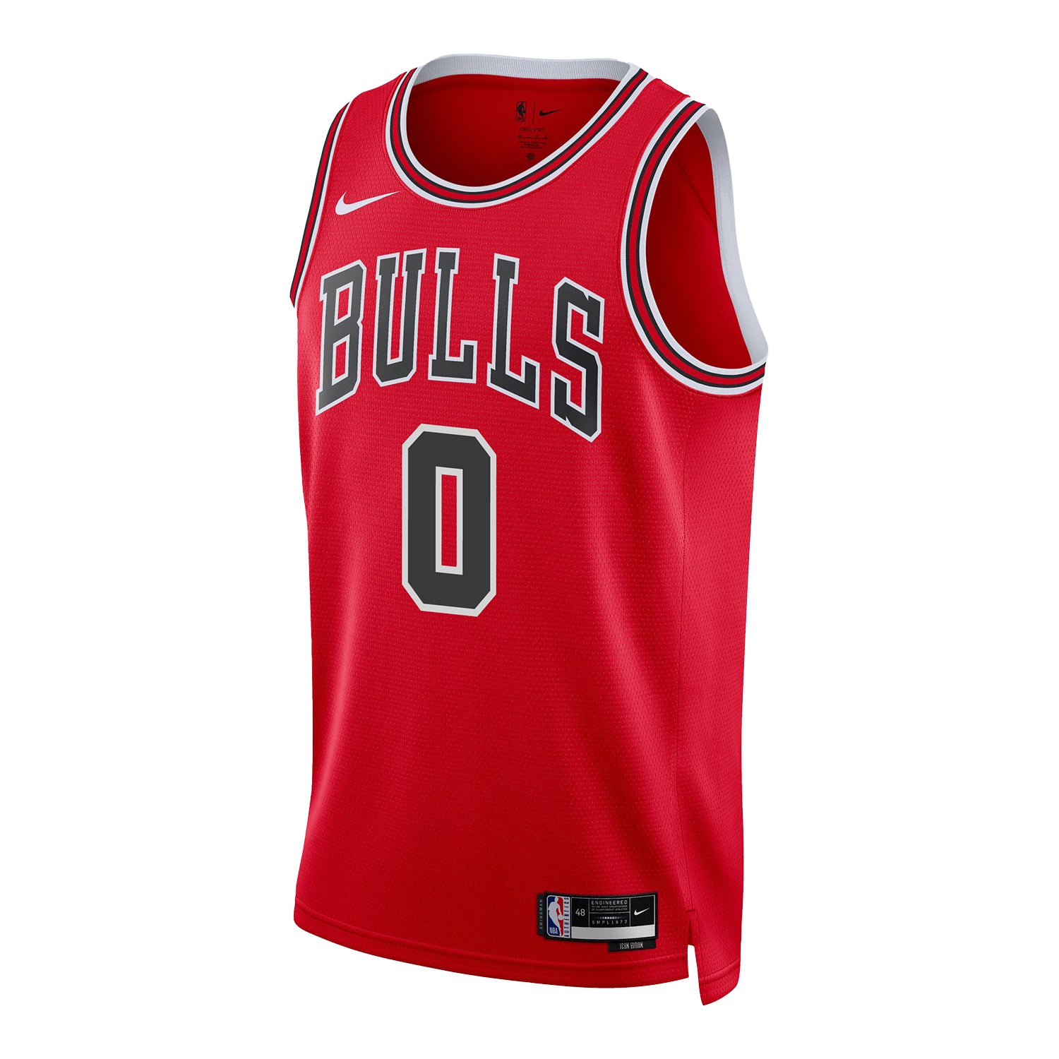 Chicago Bulls Coby White Nike Icon Swingman Jersey - front view