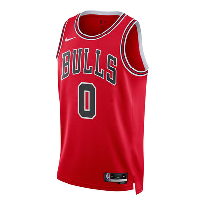 Chicago Bulls Coby White Nike Icon Swingman Jersey - front view