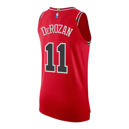 Chicago Bulls Authentic DeMar DeRozan Nike Icon Jersey - Back View