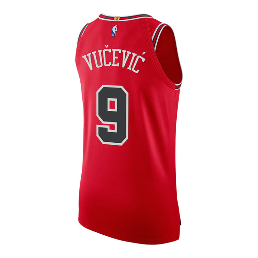 Youth Chicago Bulls Nikola Vucevic Nike Icon Swingman Jersey - Back View