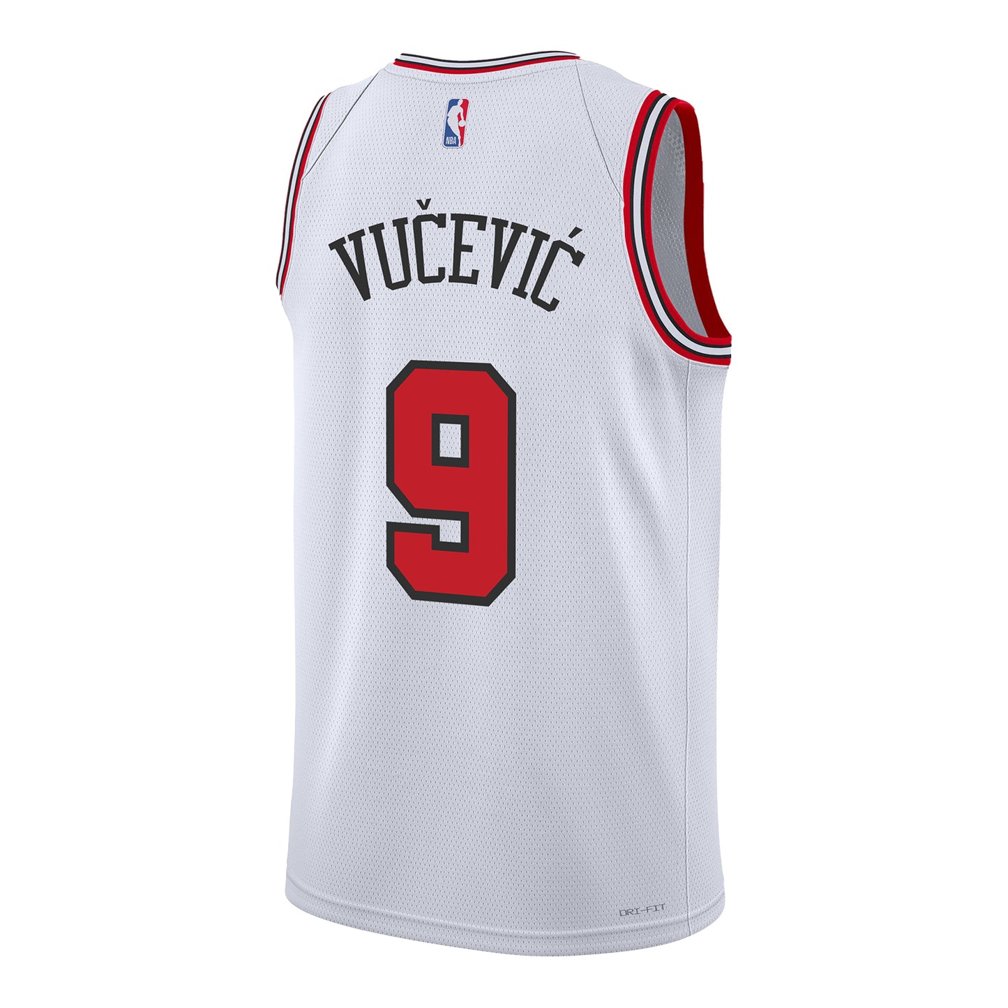 Chicago Bulls Nikola Vucevic Nike Association Swingman Jersey - Back View
