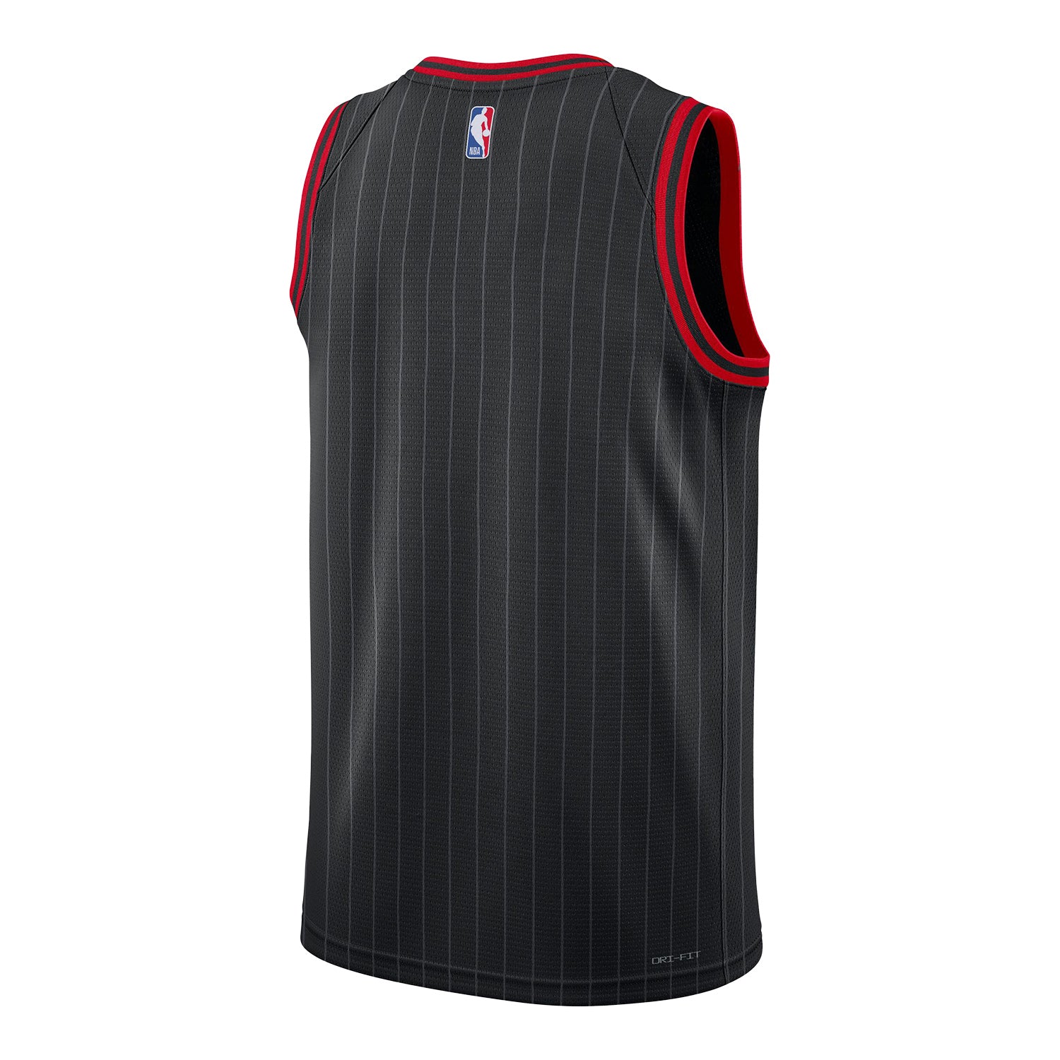 Chicago Bulls Personalized Nike Statement Swingman Jersey - black (back view)