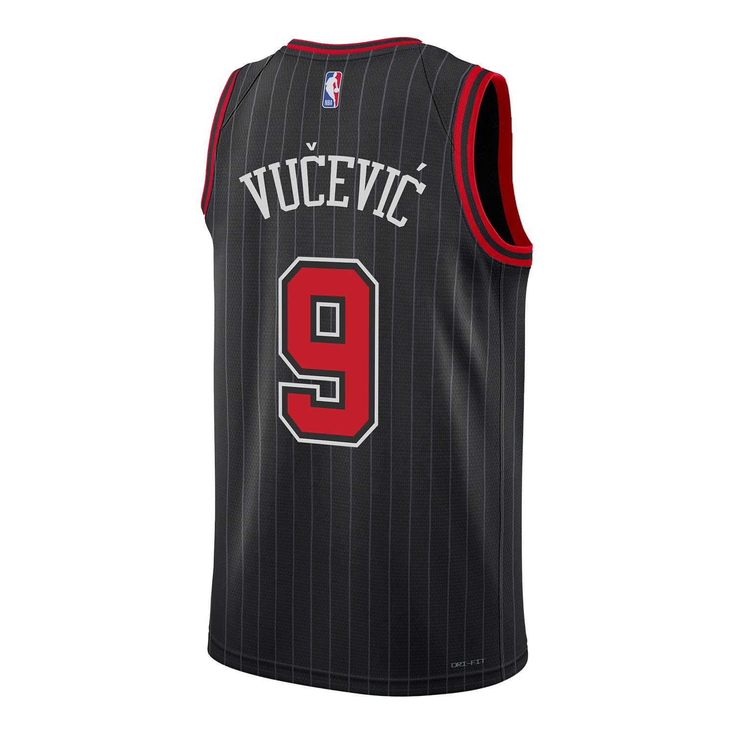 Chicago Bulls Nikola Vucevic Nike Statement Swingman Jersey - Back View