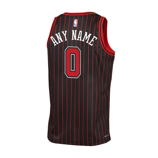 Chicago Bulls Personalized Nike Statement Swingman Jersey - 2025-26 - Back View