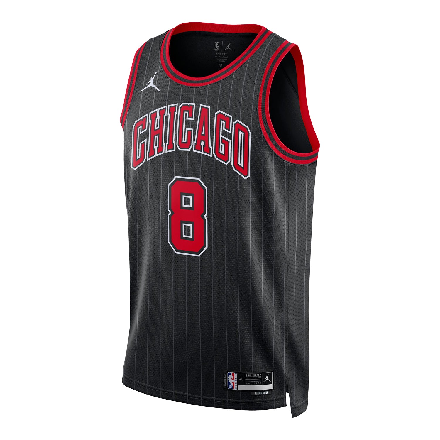 Chicago Bulls Jordan Statement Name & Number T-Shirt - Zach Lavine - Mens