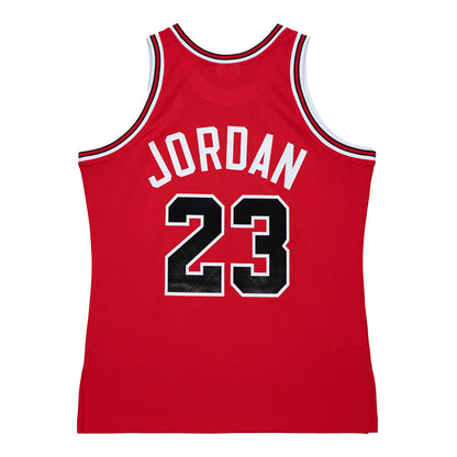 Chicago Bulls Authentic Mitchell & Ness Michael Jordan 1991-92 Jersey - Back View