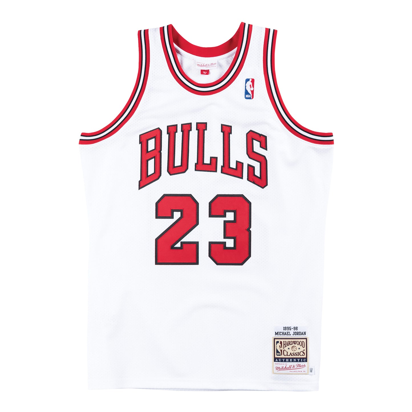 Chicago Bulls Authentic Mitchell & Ness Michael Jordan 1995-96 Jersey - Front View