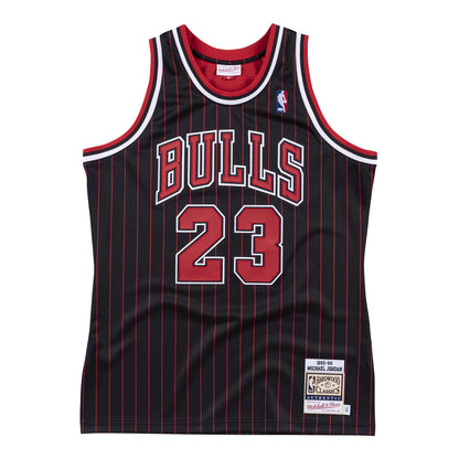Chicago Bulls Authentic Mitchell & Ness Michael Jordan 1995-96 Jersey - Front View