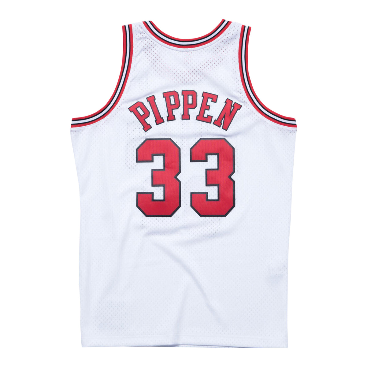 Chicago Bulls Mitchell & Ness Scottie Pippen 1997-98 Home Jersey in White - back View