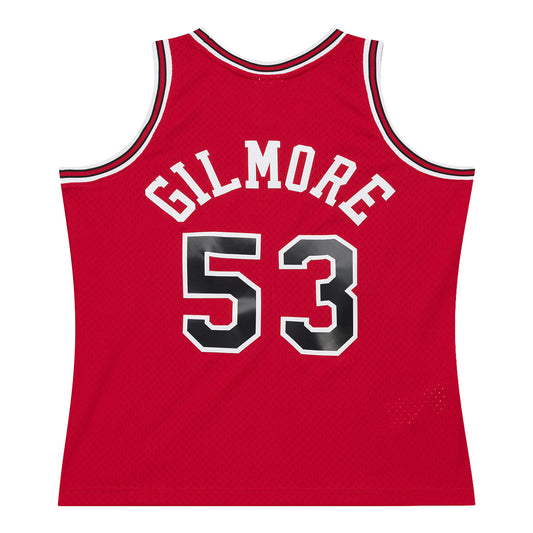 Chicago Bulls Mitchell & Ness Artis Gilmore 1976 Swingman Jersey in Red - Back View