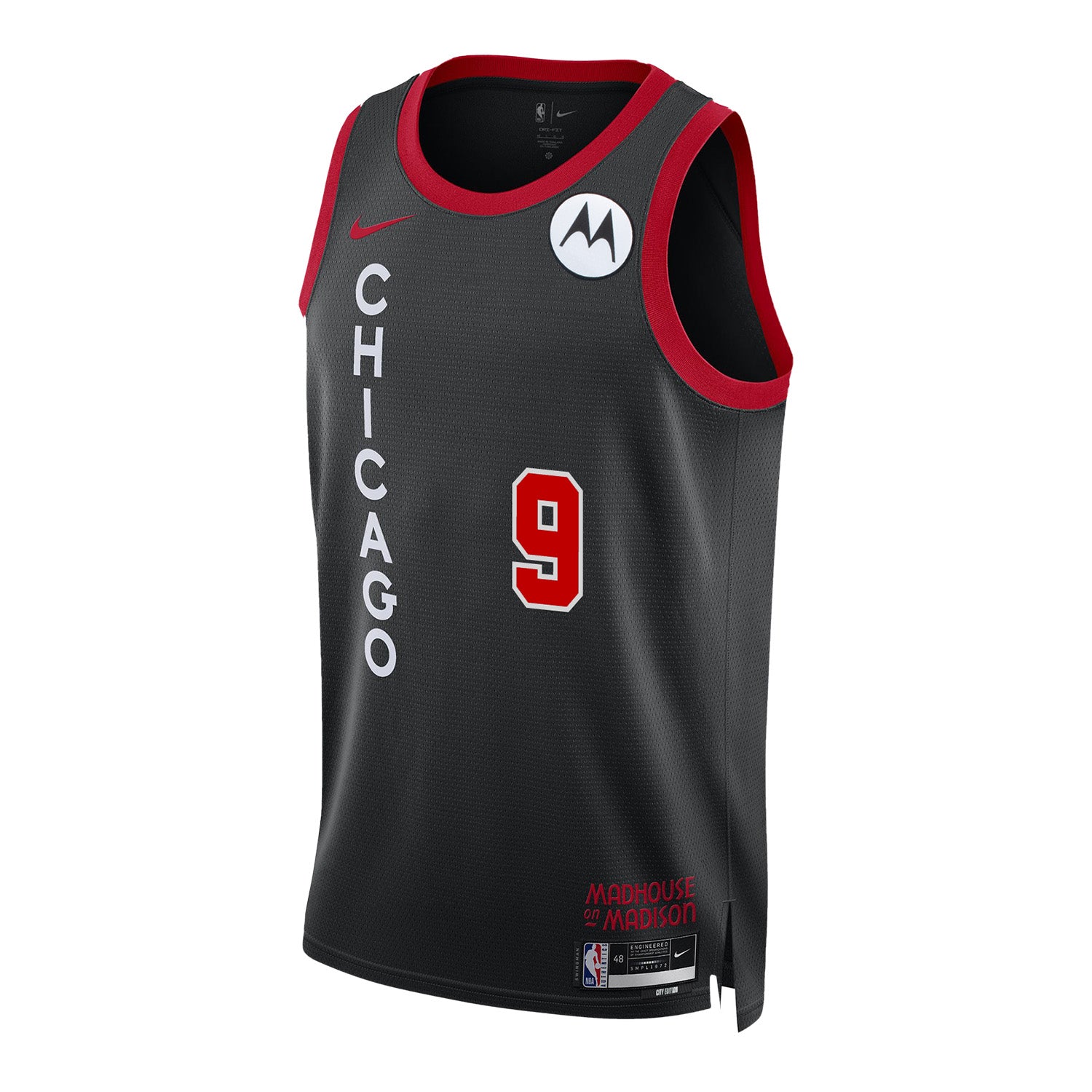 Chicago Bulls Nikola Vučević Nike City Edition 2023-24 Swingman Jersey - front view