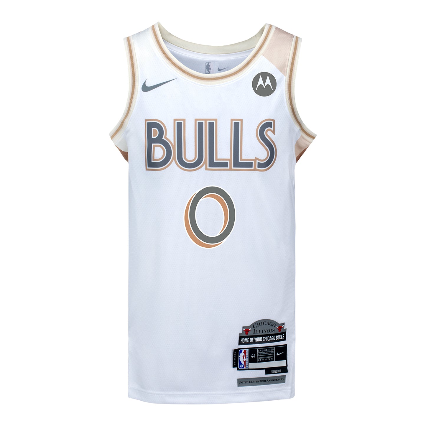 2024-25 CHICAGO BULLS COBY WHITE CITY EDITION SWINGMAN JERSEY - Front View