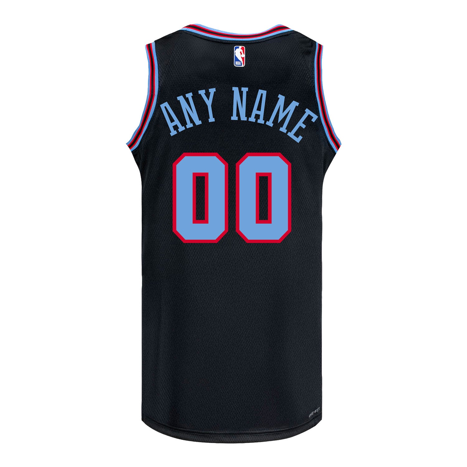 2025-26 CHICAGO BULLS CITY EDITION PERSONALIZED SWINGMAN JERSEY in Black - Back View