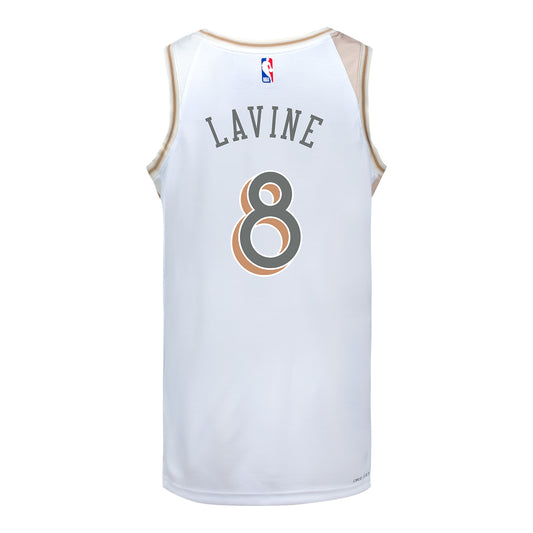 2024-25 CHICAGO BULLS ZACH LAVINE CITY EDITION SWINGMAN JERSEY - Back View