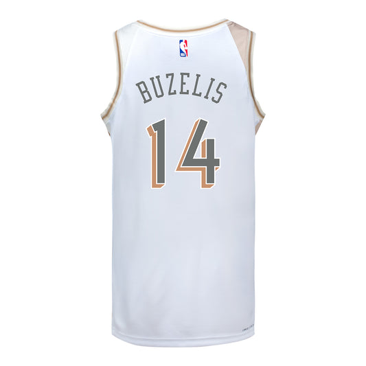 2024-25 CHICAGO BULLS MATAS BUZELIS CITY EDITION SWINGMAN JERSEY - Back View