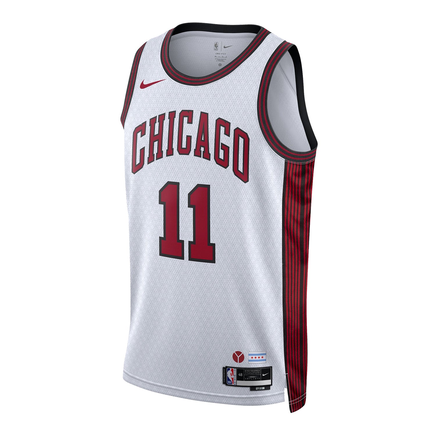 Nike Youth 2022-23 City Edition Chicago Bulls DeMar DeRozan #11 Cotton T-Shirt - White - L Each