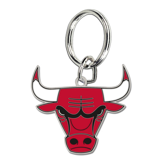 Chicago Bulls WinCraft Cloisonne Logo Keychain - front view