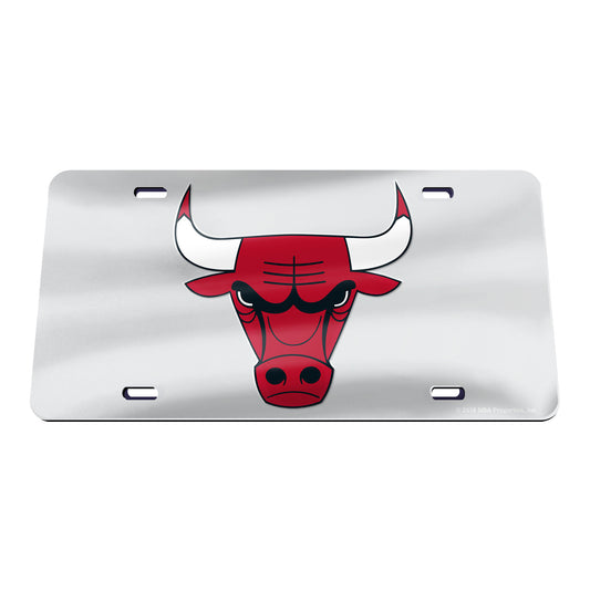 Chicago Bulls WinCraft Acrylic License Plate - front view