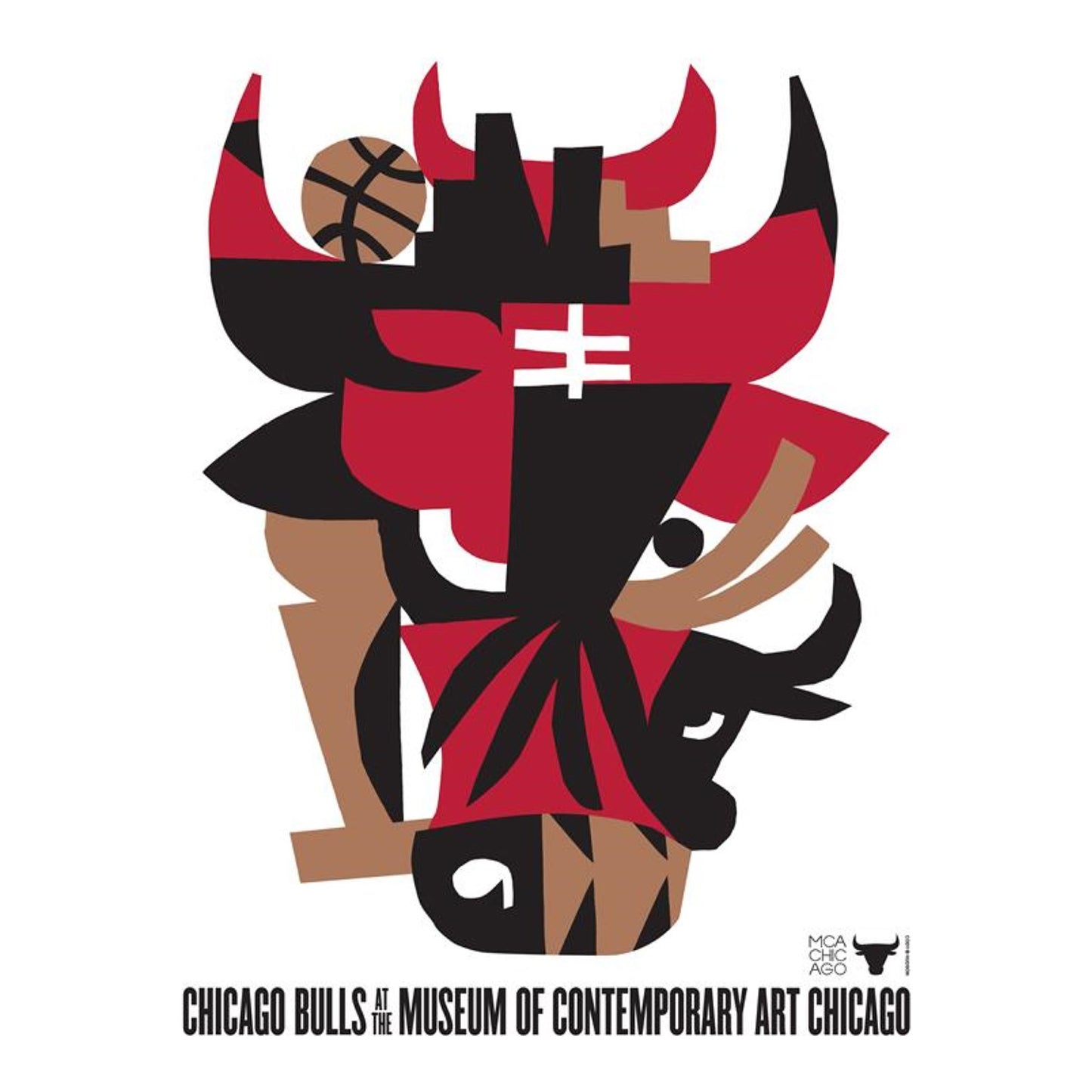 Chicago Bulls x MCA Logo 18x24 Poster - Front View 