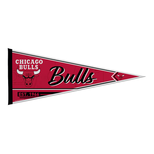 Chicago Bulls Soft Felt Pennant in red - Front view