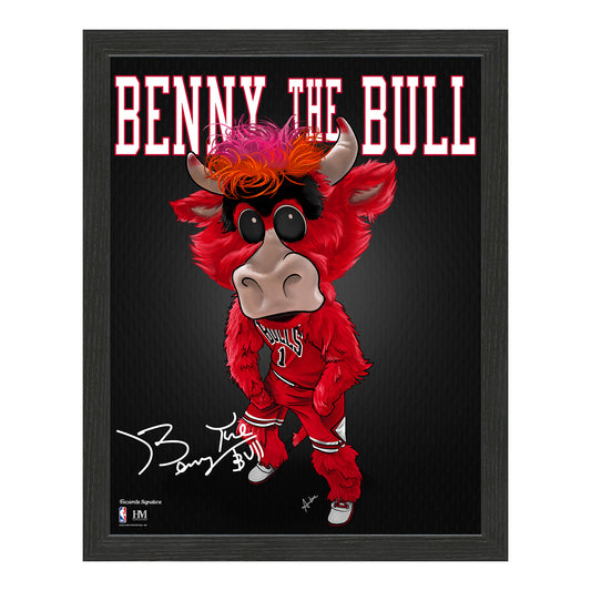 Chicago Bulls Benny the Bull Framed Pro Dynamo - Front View