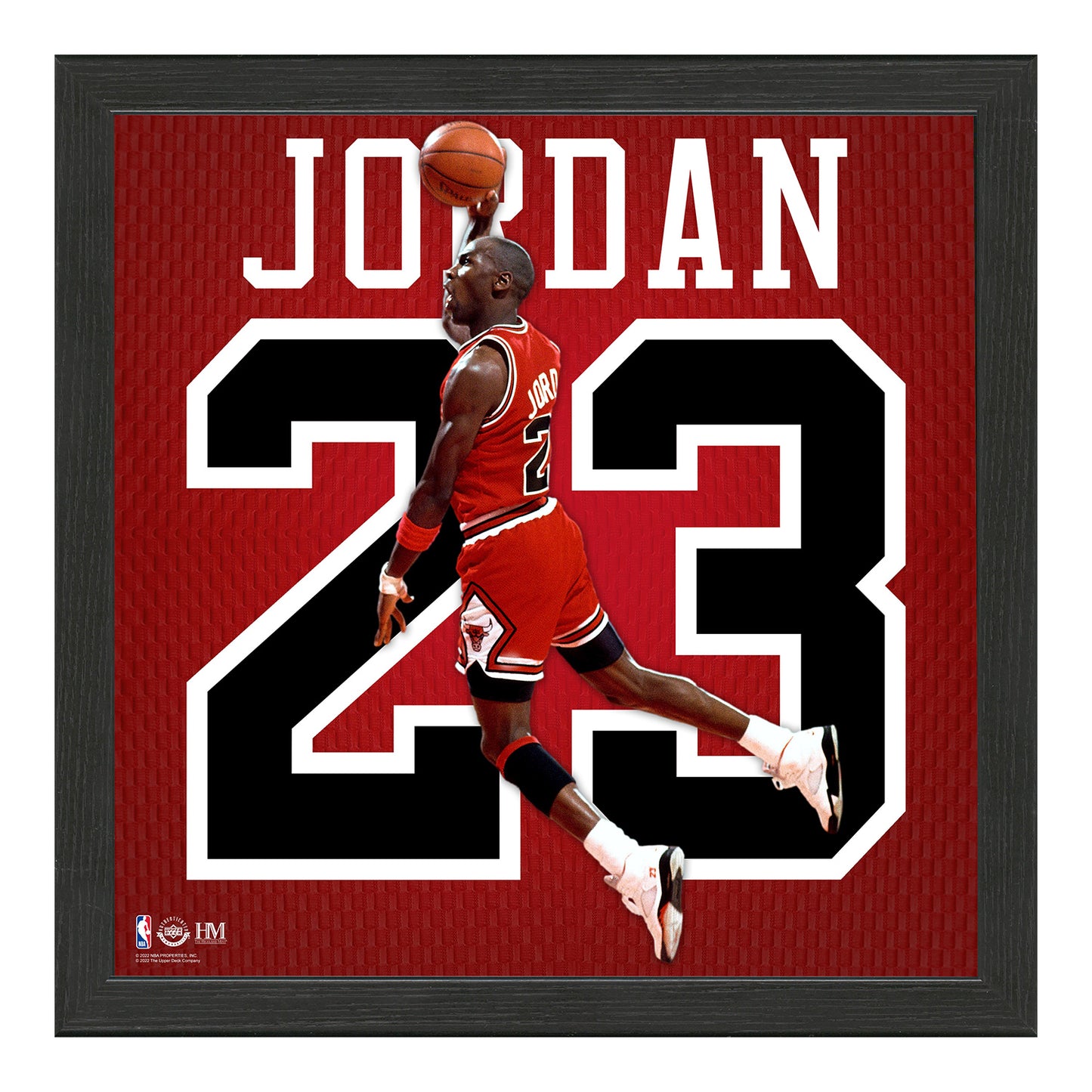 Chicago Bulls Michael Jordan Impact Jersey Frame - Front View