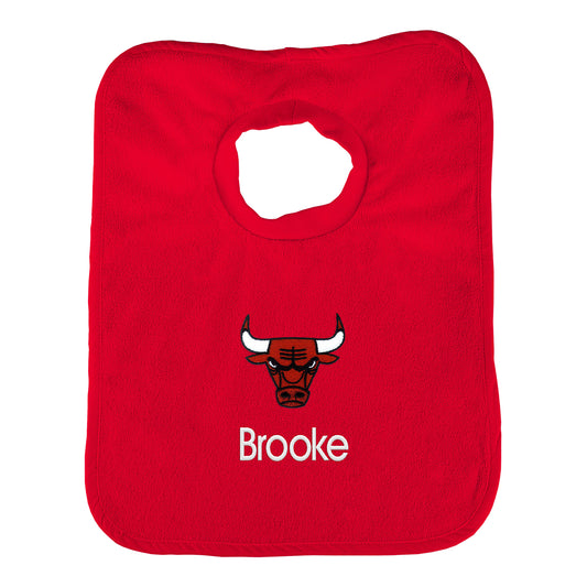 Chicago Bulls Personalized Pullover Red Bib - Front View