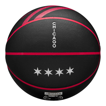Chicago Bulls 2023-24 City Edition Full Size Icon Basketball - back view