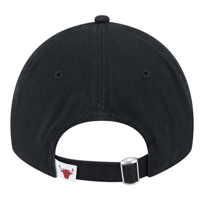 Youth Chicago Bulls New Era 950 2024-25 Tip-Off Adjustable Hat In Black - Back View